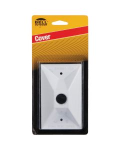Hubbell Cluster 1-Outlet White Zinc Weatherproof Electrical Cover