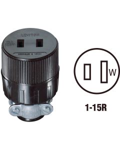 Do it 15A 125V 2-Wire 2-Pole Round Cord Connector