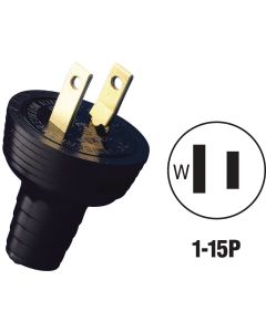 Do it 15A 125V 2-Wire 2-Pole Round Cord Plug