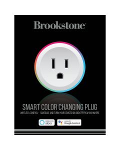 Brookstone 10A Single Color Changing Smart Plug