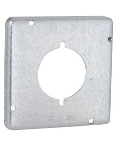 Southwire 2.156 In. Dia. Receptacle 4-11/16 In. x 4-11/16 In. Square Device Cover