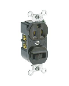 Leviton Brown 15A Heavy-Duty Switch & Outlet