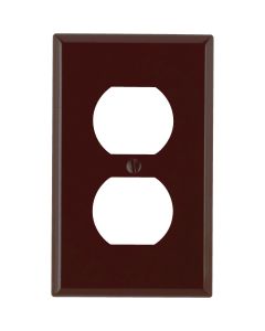 1-gang Outlet Wallplate Brown