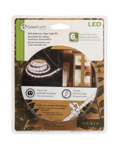 Good Earth Lighting 12 Ft. L. Plug-In White LED Under Cabinet Tape Light