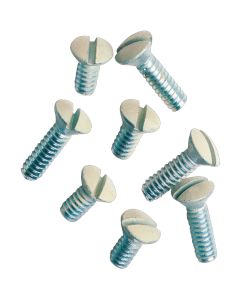 Leviton Ivory 1/2 In. Metal Wall Plate Screw (100-Pack)