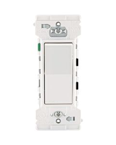 Leviton Decora Edge Residential Grade 15A Rocker Single Pole Switch, White (10-Pack)
