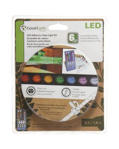 Good Earth Lighting 6 Ft. L. Plug-In Color Changing LED Under Cabinet Tape Light with Remote Control