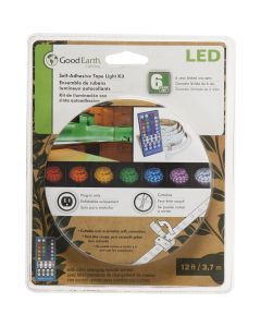 Good Earth Lighting 12 Ft. L. Plug-In Color Changing LED Under Cabinet Tape Light with Remote Control
