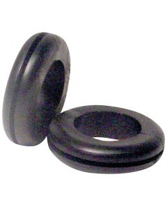 Gardner Bender 1/2 In. Flexible Black Vinyl Wire Insulation or Cording Grommet (4-Pack)
