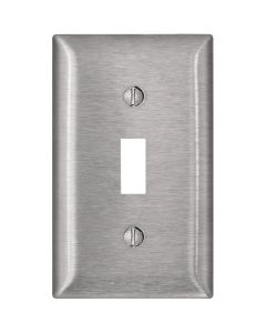 Leviton 1-Gang Stainless Steel Toggle Magnetic C-Series Switch Wall Plate