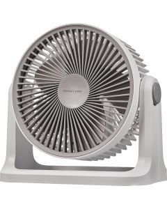 Denali Aire 8 In. Stepless Speed White USB Rechargeable Table Fan