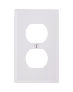 1 Gang Outlet Wallplate Wht