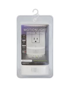 SnapPower MotionLight 1-Gang Decorative Wall Plate, White