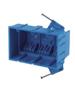 Carlon SuperBlue 3-Gang Thermoplastic Molded Wall Box