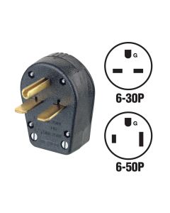 30a/50a 250v 3w/2p Dual Plug