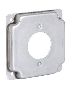 Southwire 1.719 In. Dia. Receptacle Steel Exposed Work Square Cover