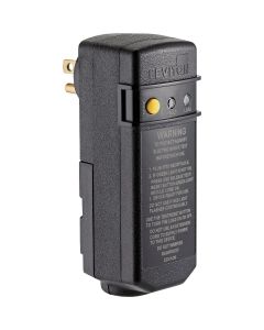 Leviton 15A 120V AC Self-Test Right Angle Plug-In GFCI with Automatic Reset