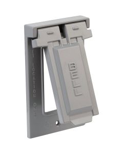Gray Vertical Gfi Out Cover
