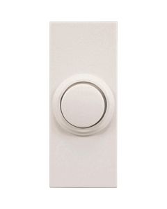 Heath Zenith Wireless White Doorbell Push-Button