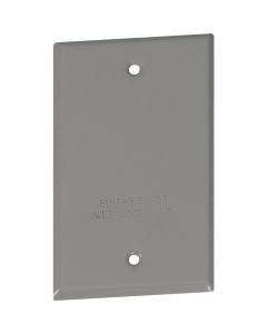 Southwire Single Gang Gray Weatherproof Blank Cover