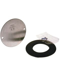 Bell 4 In. Blank Gray Aluminum Weatherproof Electrical Round Box Cover