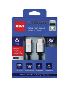 RCA 6 Ft. Black 8K Ultra High Speed HDMI Cable