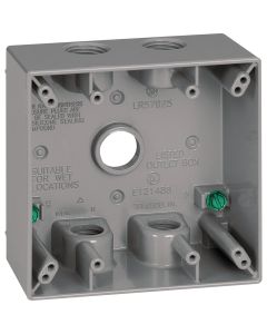 Southwire Single Gang 3/4 In. 5-Hole Side-Hole White Weatherproof Junction Box