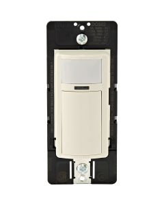 Leviton Decora Light Almond 900 Sq. Ft. Coverage 180 Deg. Detection Occupancy Sensor Switch