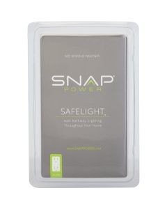 SnapPower SafeLight Single Gang Decorative Wall Plate, White