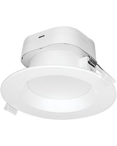 Satco 4 In. Direct Wired IC Rated White 4000K LED Recessed Light Kit