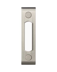 Heath Zenith Satin Nickel Metal Lighted Doorbell Button