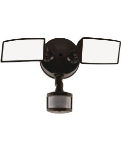 Halo Lumen Selectable Bronze Square Head Motion Activated LED Floodlight Fixture