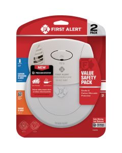 First Alert 10-Year Battery Photoelectric Carbon Monoxide and Smoke Alarm Value Pack