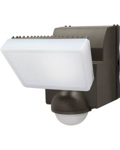 IQ America Bronze 500 Lm. LED Motion Sensing Battery Operated 1-Head Security Light Fixture