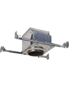 Halo Air-Tite 4 In. New Construction IC/Non-IC Rated Recessed Light Fixture with Adjustable Socket Bracket