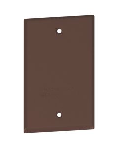 Southwire Single Gang Bronze Weatherproof Blank Cover