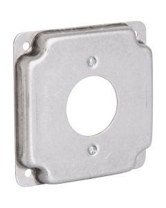 Raco 1.62 In. Dia. Receptacle 4 In. x 4 In. Square Device Cover