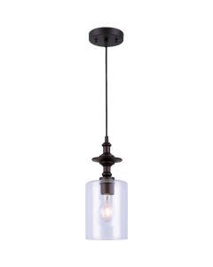 Home Impressions York 1-Bulb Oil Rubbed Bronze Incandescent Cord Pendant Light Fixture