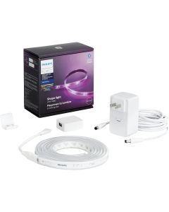 Philips Hue 80 In. Plug-In Bluetooth LED Lightstrip Plus Base