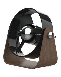 Vornado Sharper Image Small 2-Speed Black Mid Century Design Saddle Desk Fan