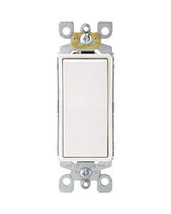 Leviton Decora Residential Grade 15A Antimicrobial Treated Rocker Switch, White (5-Pack)