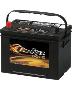 Deka Gold 12-Volt 690 CCA Automotive Battery, Top Post Left Front Positive Terminal