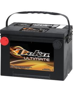 Deka Ultimate 12-Volt 800 CCA Automotive Battery, Side Post Left Front Positive Terminal