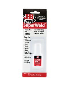 J-B Weld SuperWeld 0.2 Oz. Liquid Brush-On Super Glue