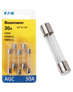 Bussmann 30-Amp 32-Volt Glass Tube Automotive Fuse (5-Pack)