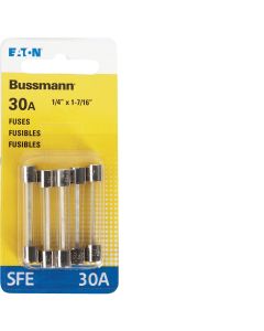 Bussmann 30-Amp 32-Volt SFE Glass Tube Automotive Fuse (5-Pack)