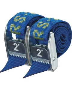 NRS 1 In. x 2 Ft. Iconic Blue Heavy Duty Tie-Down Strap (2-Pack)