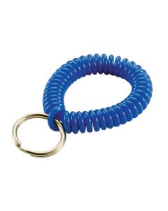 Lucky Line Tempered Steel 7/8 In. Ring Wrist Coil Key Chain