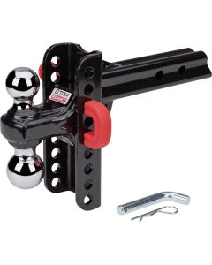 TowSmart X-Mount Adjustable Dual Ball Mount with U-Pin & Clip
