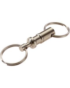 Lucky Line Quick-Releast Pull-Apart Nickel-Plated Brass Key Chain